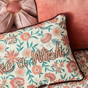 Coussin Velours GIPSY Rose – Vertbaudet 16
